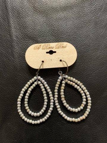 Silver Teakwood Earrings