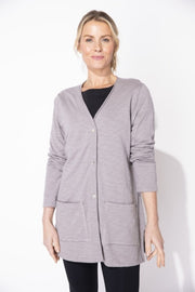 Cotton Roll Front Cardigan by Escape