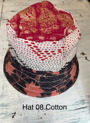 Reversible Silk/Cotton Kantha Bucket Hat by Robin
