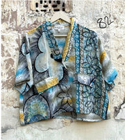 Clarity Crop Button Down by Kantha Bae One Size - Robin Boutique-Boutique 