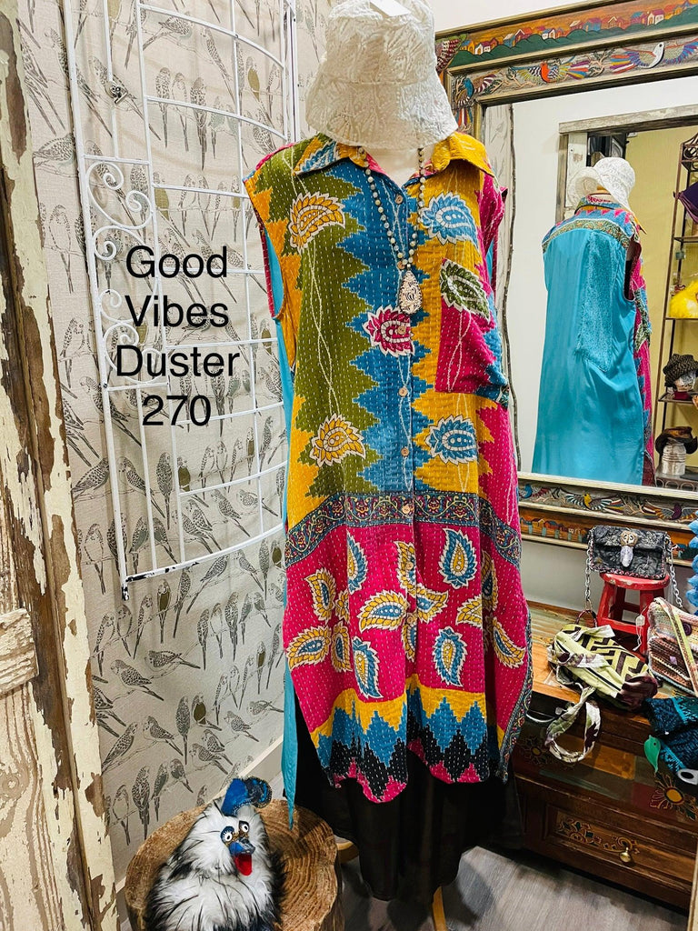 Good Vibes Duster by Kantha Bae - Robin Boutique-Boutique 