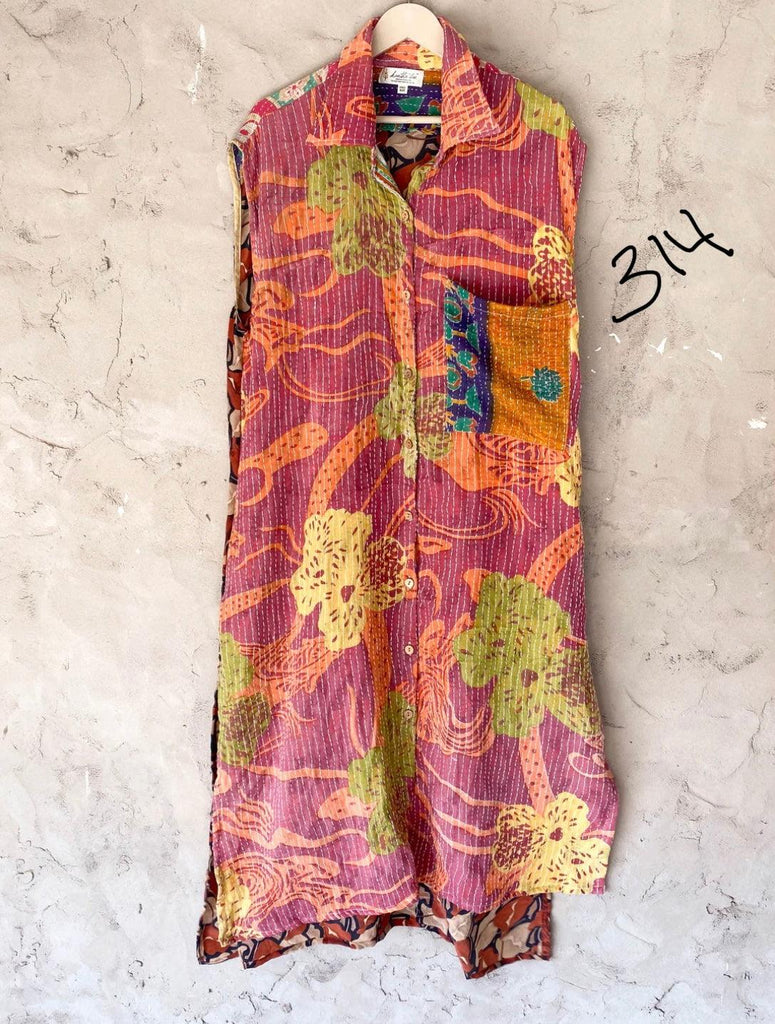 Good Vibes Duster by Kantha Bae - Robin Boutique-Boutique 