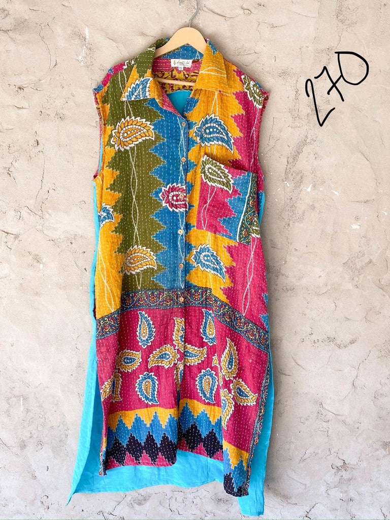 Good Vibes Duster by Kantha Bae - Robin Boutique-Boutique 