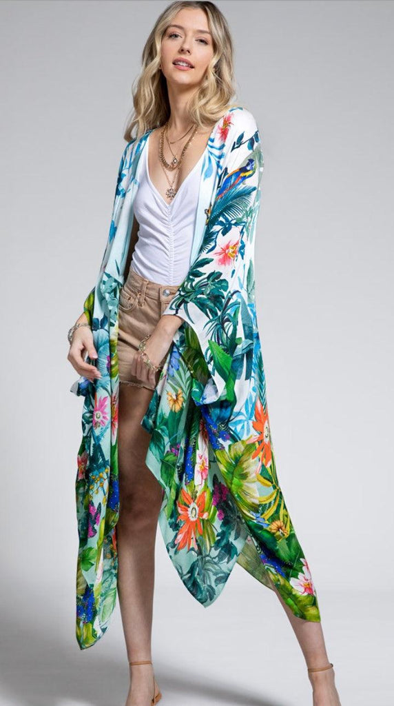 Tropical Rainforest Kimono - Robin Boutique-Boutique 