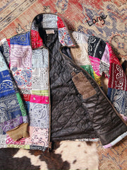 Bandana Patchwork Jacket by the Morgan Factory - Robin Boutique-Boutique 