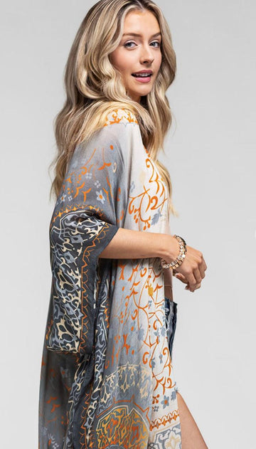 Mandala Ombré Kimono in Luna - Robin Boutique-Boutique 