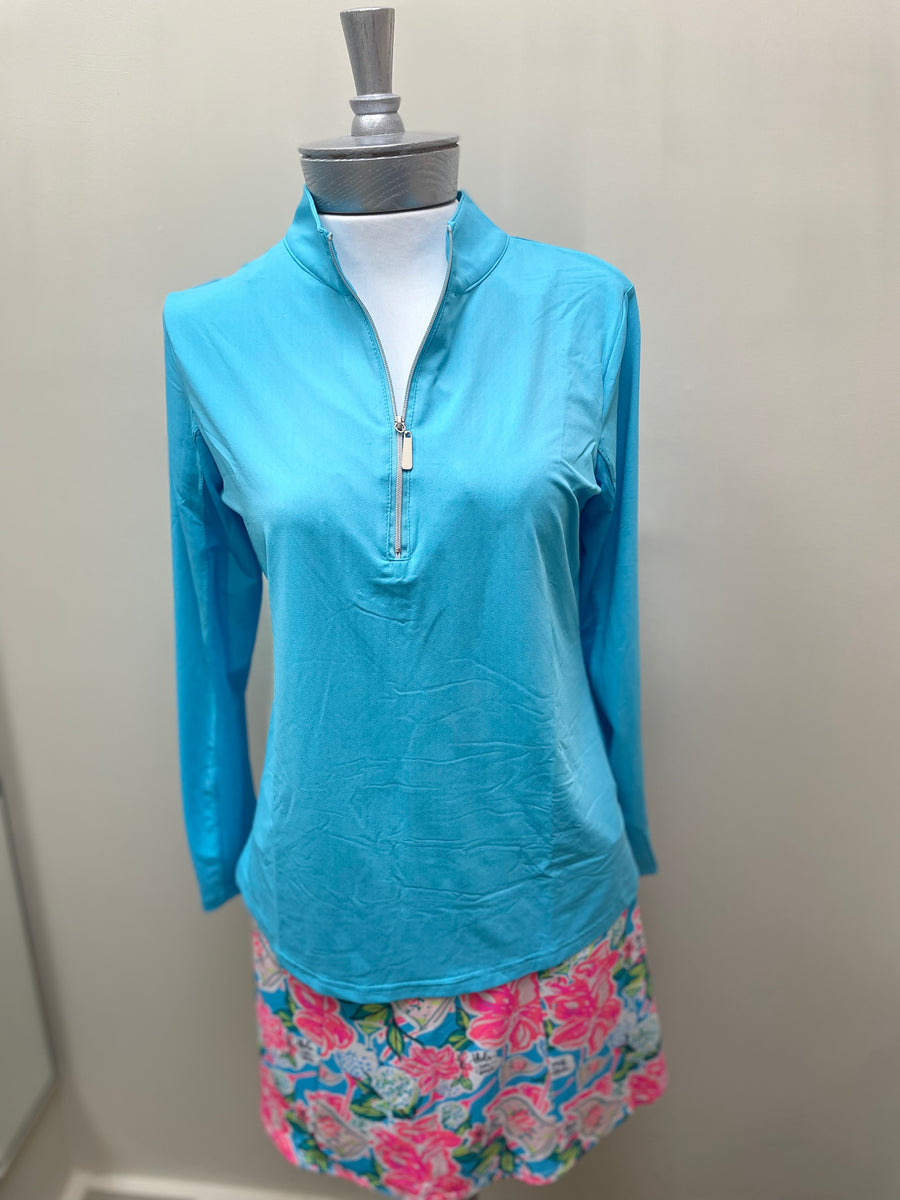 Beachtime High Neck Zip Pullover SPF0632 - Robin Boutique-Boutique 