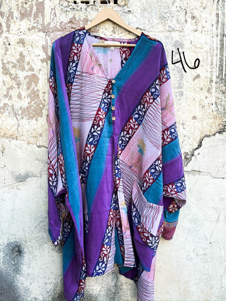 Gaia Split Tunic by Kantha Bae One Size - Robin Boutique-Boutique 