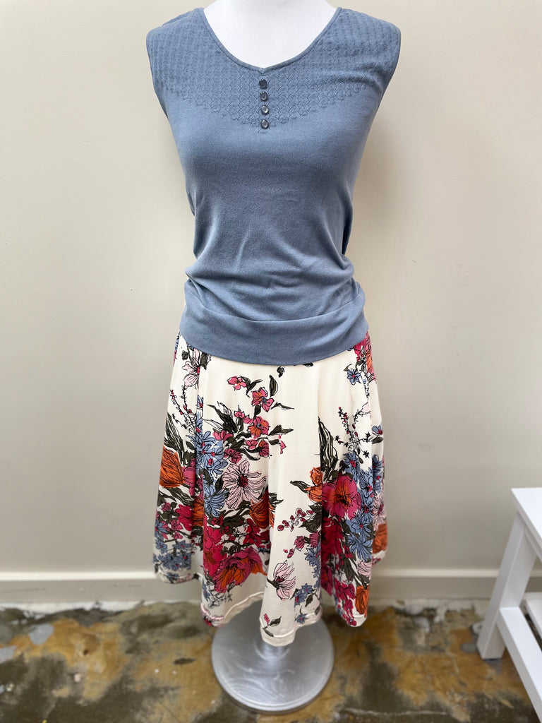 Effie's Heart Catalina Skirt in Floraculture Print EH612-481 - Robin Boutique-Boutique 