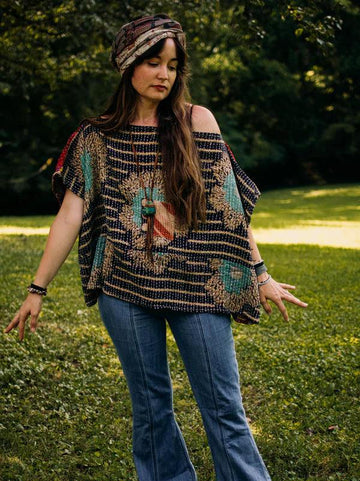 Original Crop Blouse by Kantha Bae - Robin Boutique-Boutique 