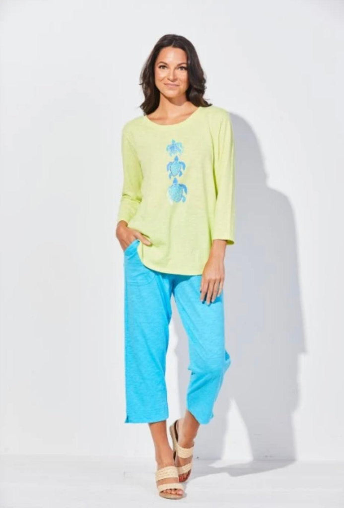 Escape Cotton High-Lo 3/4 Sleeve Tee 10004 - Robin Boutique-Boutique 