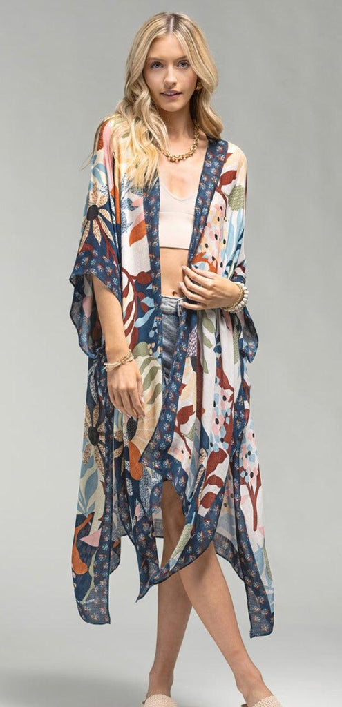 Botanical Floral Kimono - Robin Boutique-Boutique 