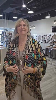 Harlequin Embroidered Reversible Tapestry Jacket