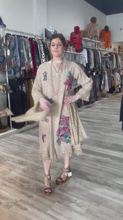 Rose Print with Lace Dress by The Paper Lace