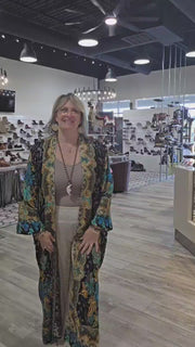 Paisley Embroidered Reversible Tapestry Duster