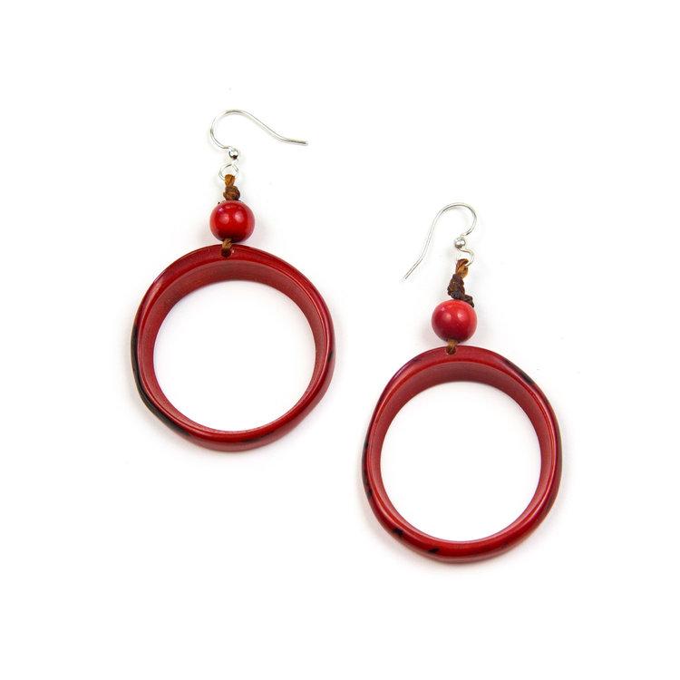 Ring of Life Earrings by Tagua