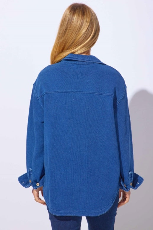 Color Wash Anywhere Shacket by Escape