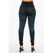 Extended Size High Waist Full Length Leggings with Small Paint Stroke - pic - Robin Boutique-Boutique 