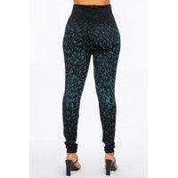 Extended Size High Waist Full Length Leggings with Small Paint Stroke - pic - Robin Boutique-Boutique 