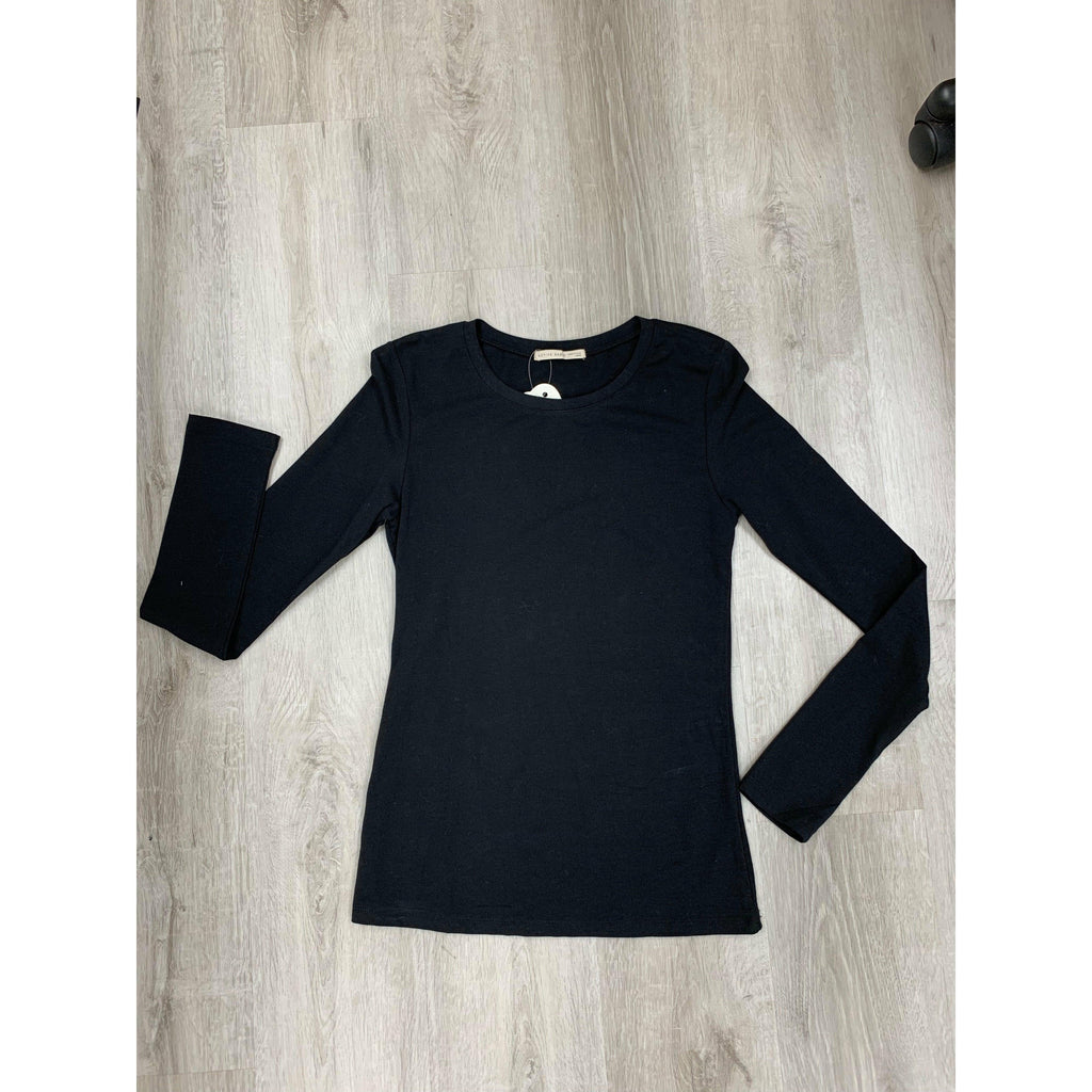 Long Sleeve Solid Color T-Shirt - Robin Boutique-Boutique 