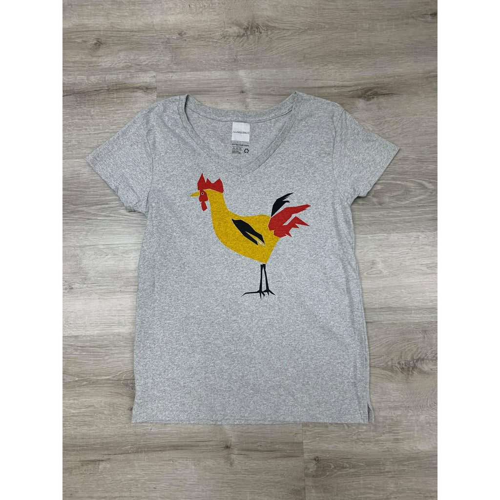 Rooster V-Neck Short Sleeve T-Shirt - Robin Boutique-Boutique 