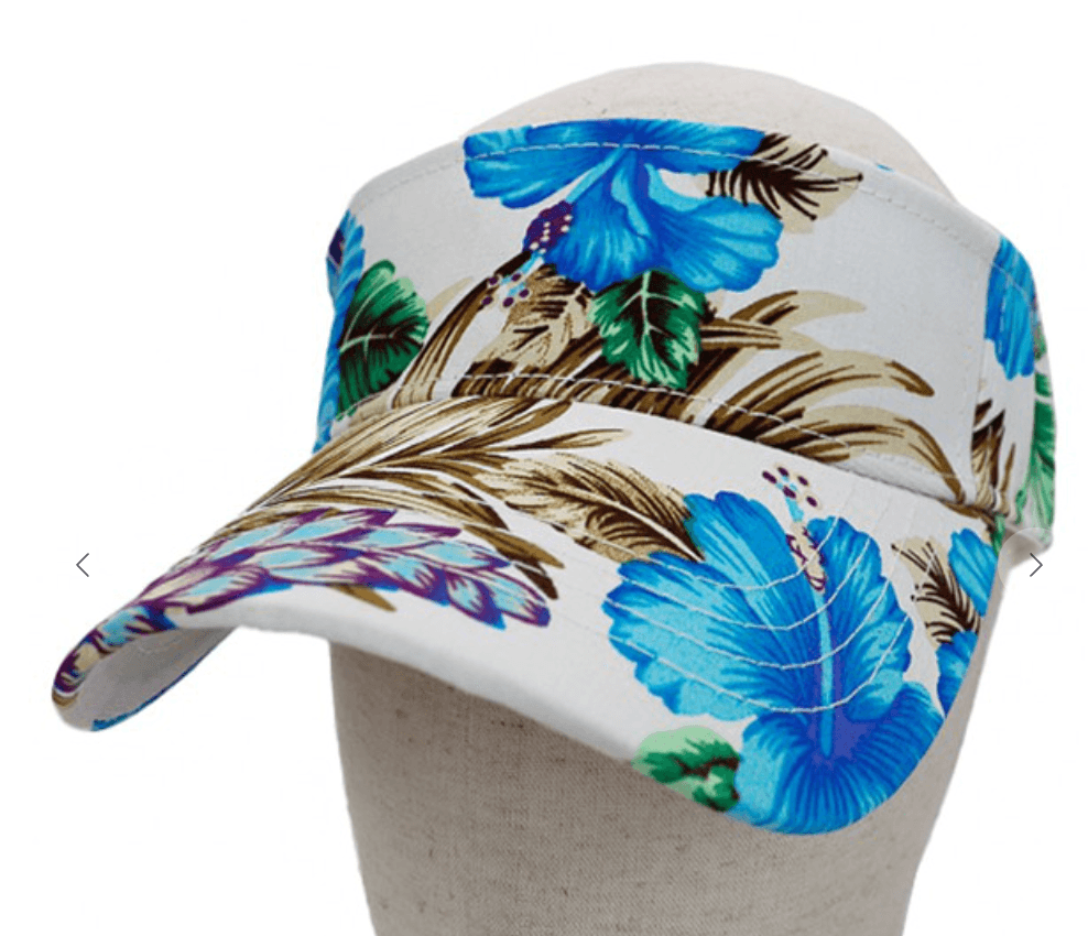 Tropicla Hibiscus Sun Visor Hat - Robin Boutique-Boutique 