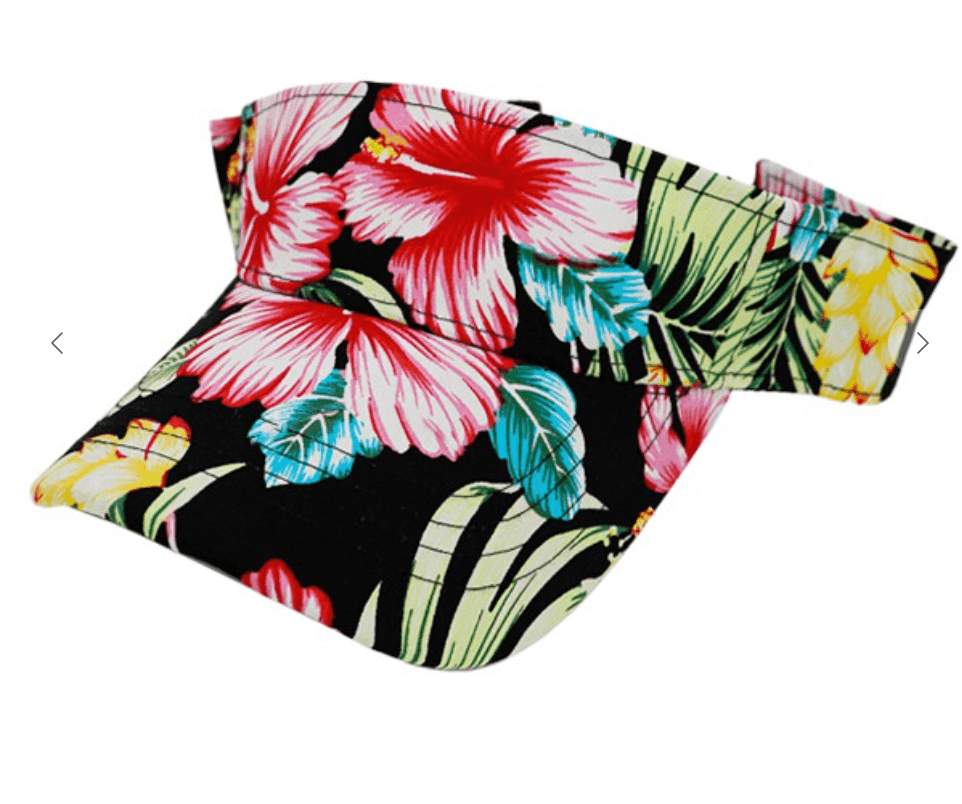 Tropicla Hibiscus Sun Visor Hat - Robin Boutique-Boutique 