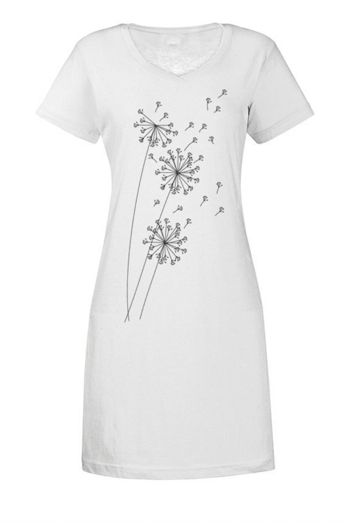 V-Neck Tee Shirt Dress - Robin Boutique-Boutique 