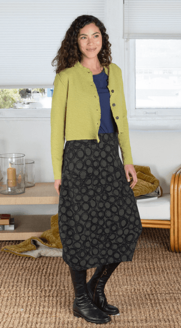 Cut Loose long textured skirt with pockets - Robin Boutique-Boutique 