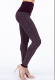 M.Rena Herringbone Jacquard Sweater Leggings - Robin Boutique-Boutique 