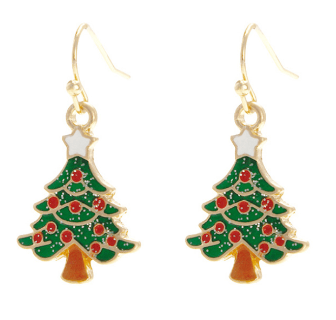 Holiday Enamel Earrings - Robin Boutique-Boutique 