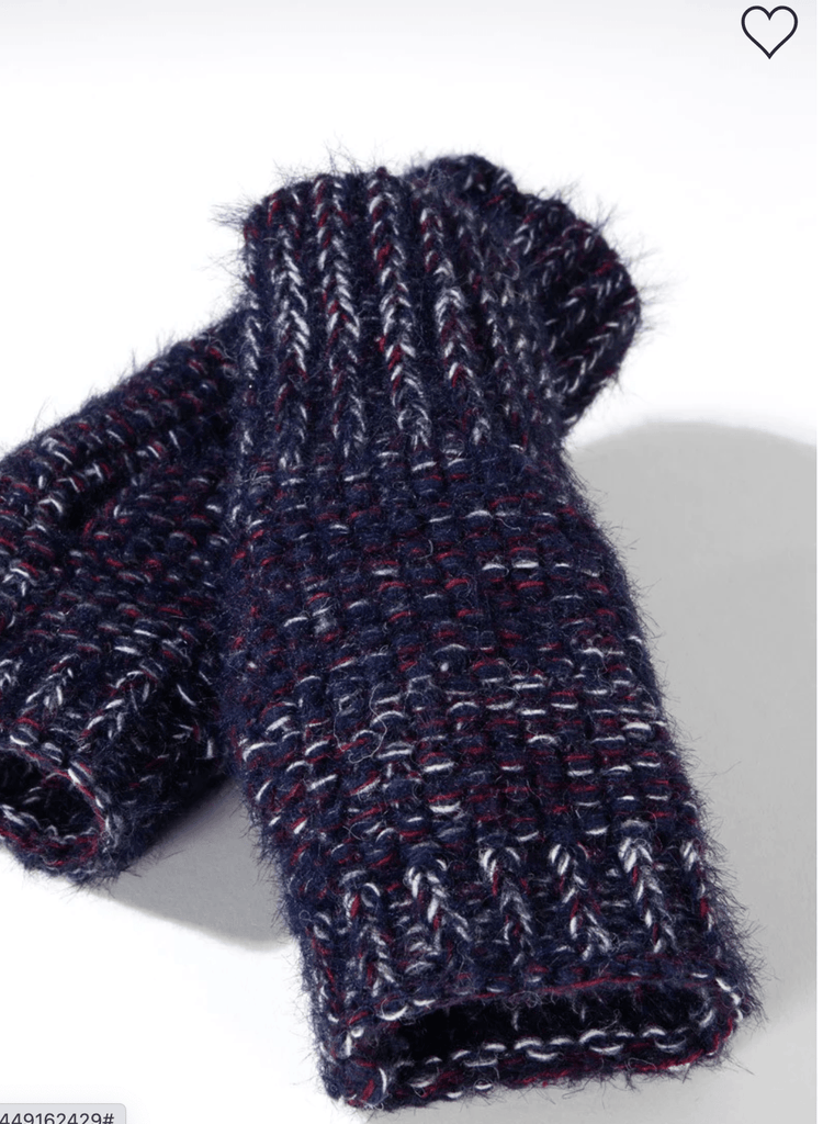 Ruggine One Size Soft Vegan Fingerless Gloves in Novelty Yarn 7916 - Robin Boutique-Boutique 