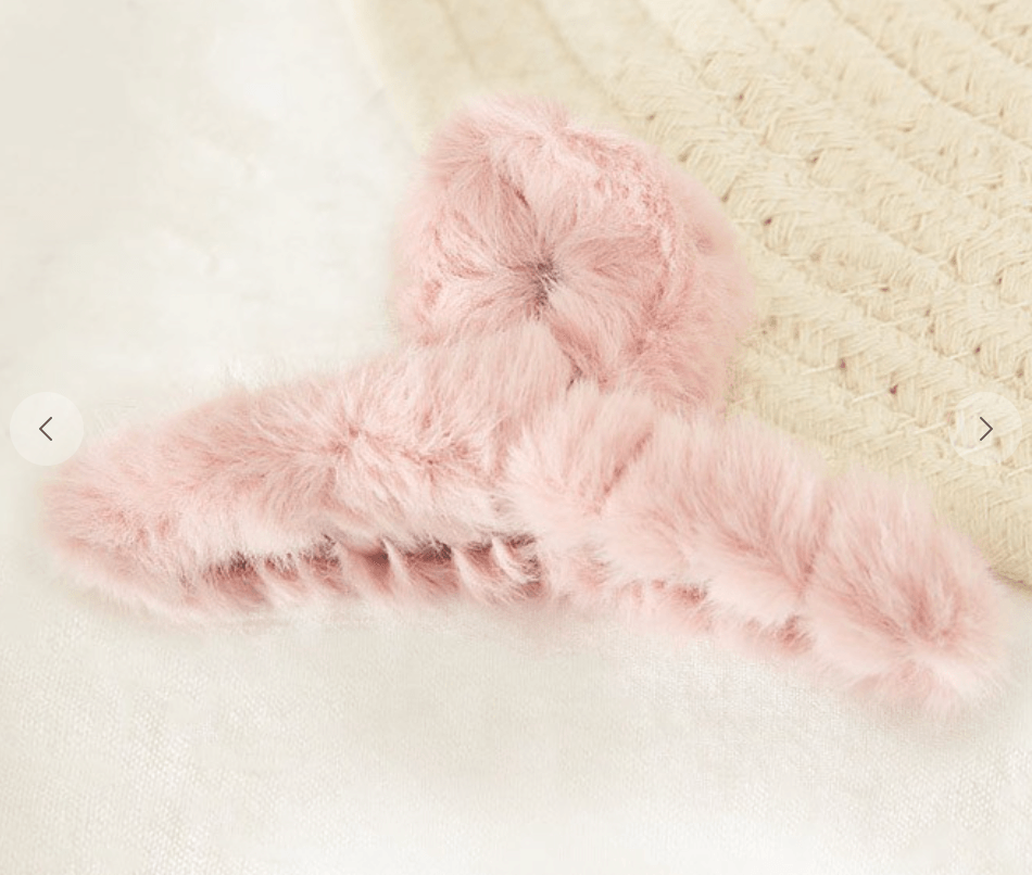 Fun Fur Claw Hair Clip in several colors - CHW173 - Robin Boutique-Boutique 