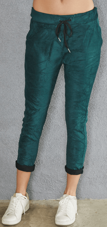 Faux Suede Jogger Pants By Venti6 93630-W22 - Robin Boutique-Boutique 