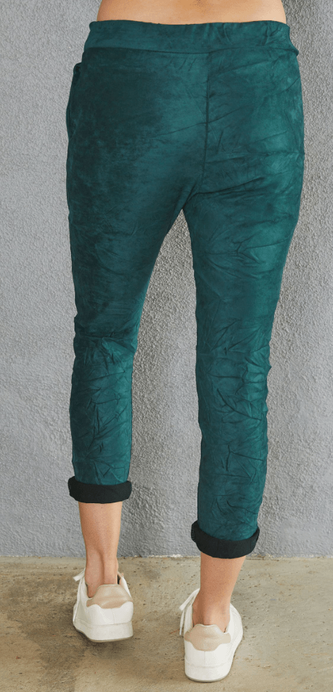 Faux Suede Jogger Pants By Venti6 93630-W22 - Robin Boutique-Boutique 