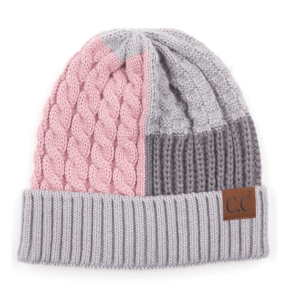 C.C COLOR BLOCK BEANIE-HAT-2065 - Robin Boutique-Boutique 