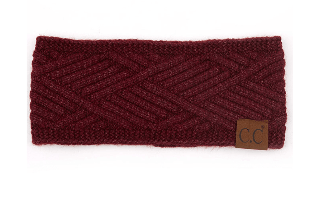 C.C CRISS CROSS PATTERN HEADBAND-HW-2060 - Robin Boutique-Boutique 