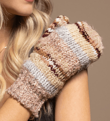 Soft Stripe Mittens by Ruggine #7905 - Robin Boutique-Boutique 