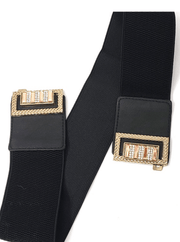 Gold and Rhinestone Elastic Belt 6121 - Robin Boutique-Boutique 