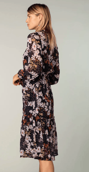 Button Down Bohemian Floral Dress 73003 LS By Lovestitch - Robin Boutique-Boutique 