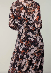 Button Down Bohemian Floral Dress 73003 LS By Lovestitch - Robin Boutique-Boutique 