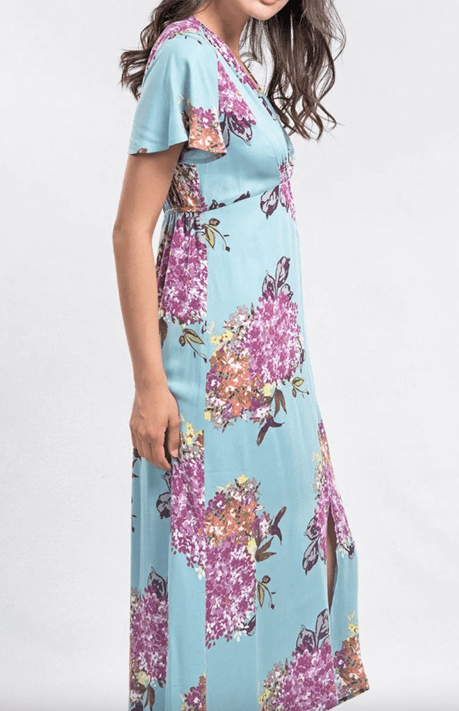 FloraL V-neck maxi dress 71223 WL - Robin Boutique-Boutique 