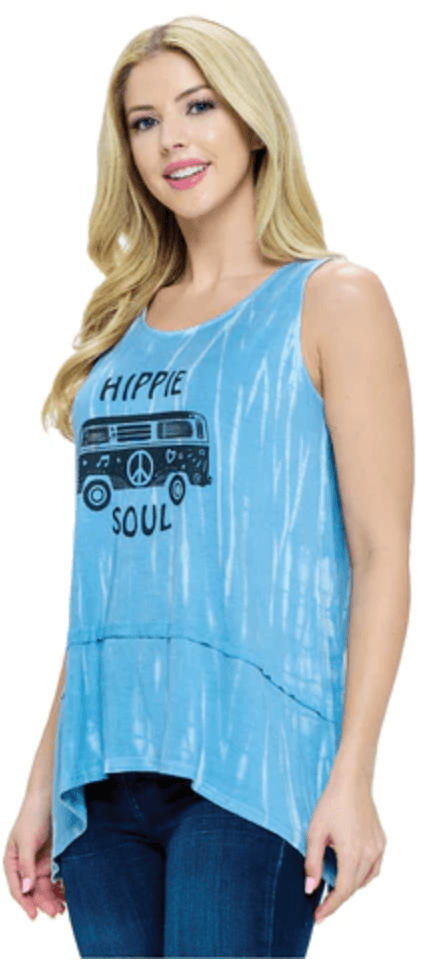 Yak Yeti Hippie Soul sleeveless tank top 23190 - Robin Boutique-Boutique 