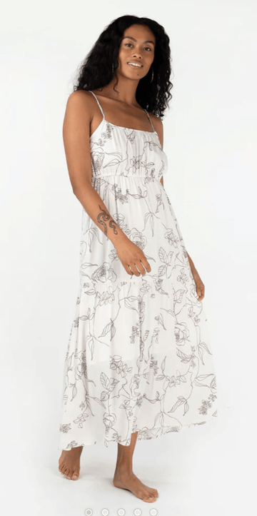 Lovestitch Floral Maxi Spaghetti Strap Dress 73155WL - Robin Boutique-Boutique 