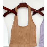 Halter Top with Square Neckline - Robin Boutique-Boutique 