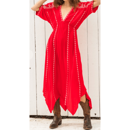 Short Sleeve Maxi Dress - Robin Boutique-Boutique 