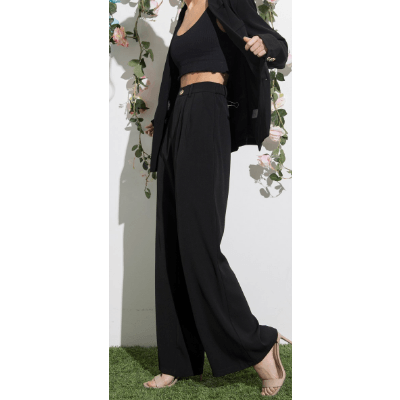 Classic Dress Trousers in Black - Robin Boutique-Boutique 