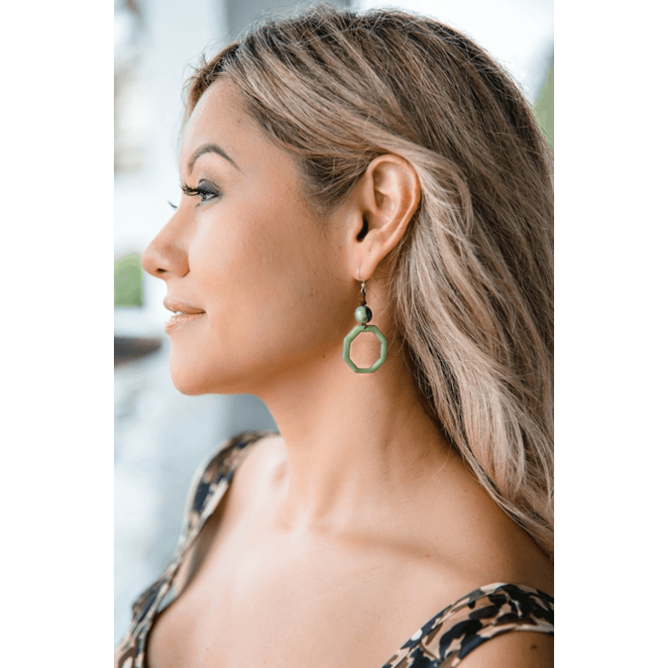 Devi Tagua Nut Earrings - Robin Boutique-Boutique 