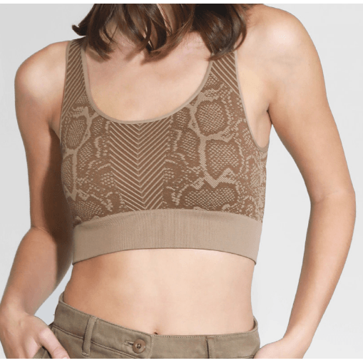 Snake Skin Bra Top - Robin Boutique-Boutique 