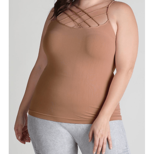 Plus Size Triple Cross Camisole - Robin Boutique-Boutique 